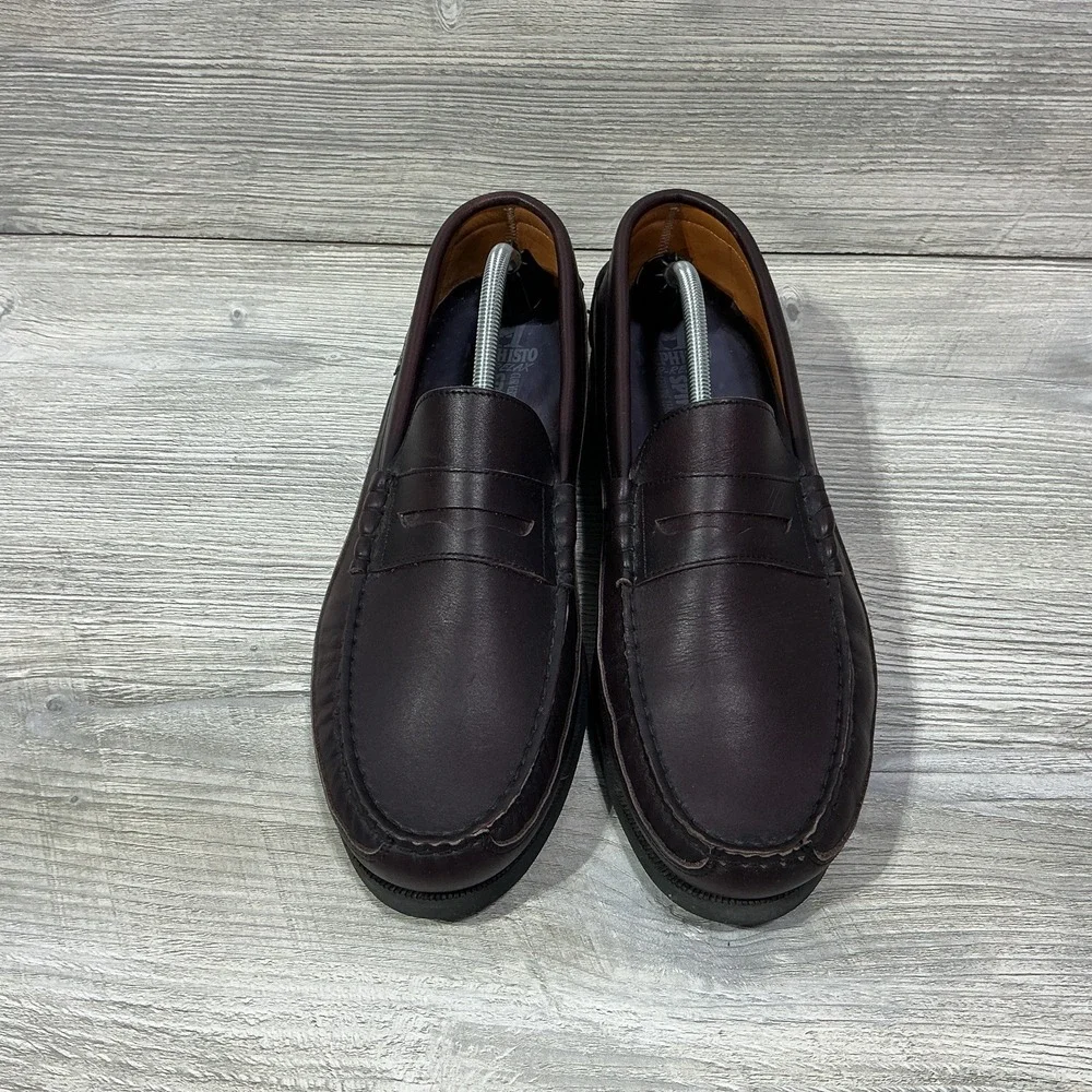 Mephisto Cap Vert Spinnaker Boat Shoes Men's Size 12 Wine Slip on Penny Loafers